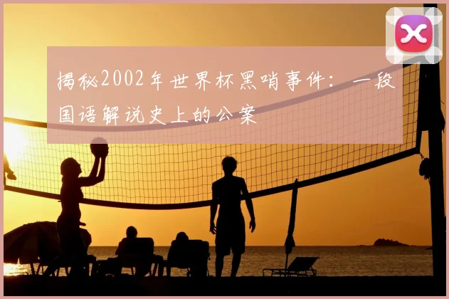 揭秘2002年世界杯黑哨事件：一段国语解说史上的公案